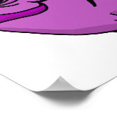 Paarse vis poster (Hoek)