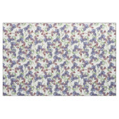 Paarse visdruk, zomerbloemen stof (Yard (91,4 cm))