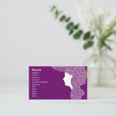 Paarse Visitekaartje (Staand voorkant)