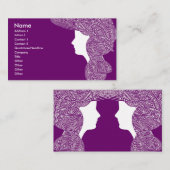 Paarse Visitekaartje (Voorkant / Achterkant)