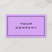 Paarse Visitekaartje Fresh Design - Uw kleuren (Voorkant)