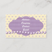  paarse visitekaartjes (Achterkant)