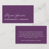Paarse Visitekaartjes (Voorkant / Achterkant)