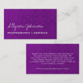 Paarse Visitekaartjes (Voorkant / Achterkant)