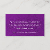 Paarse Visitekaartjes (Achterkant)
