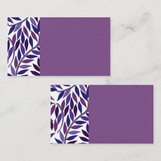 Paarse Visitekaartjes (Voorkant / Achterkant)