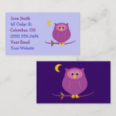 Paarse Visitekaartjes (Voorkant / Achterkant)