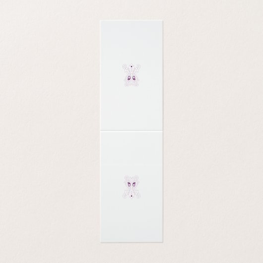 Paarse Visitekaartjes | Elegante custom designs (Buitenkant ongevouwen)