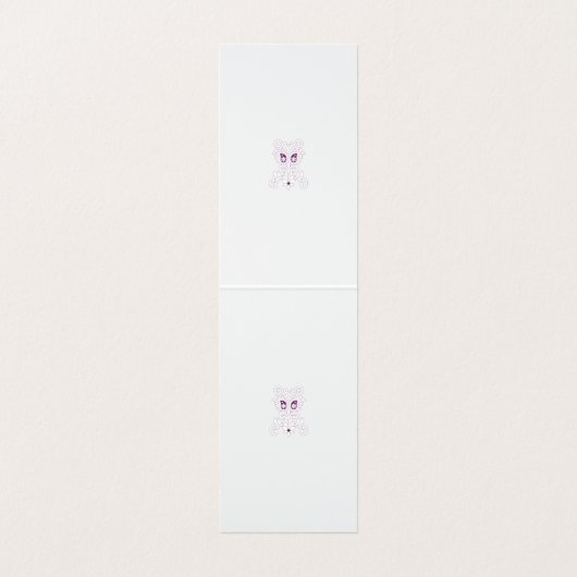 Paarse Visitekaartjes | Elegante custom designs (Binnenkant ongevouwen)