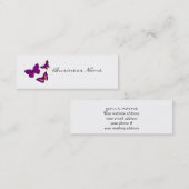 Paarse visitekaartjes voor vlinders (Voorkant / Achterkant)