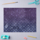 Paarse visschalen onder een Sterrennacht-ontkoppel Tissuepapier (Craft)