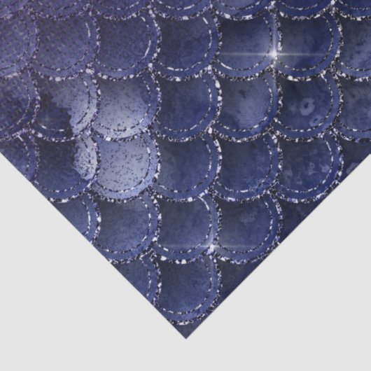 Paarse visschalen onder een Sterrennacht-ontkoppel Tissuepapier (Detail)