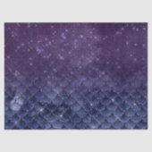 Paarse visschalen onder een Sterrennacht-ontkoppel Tissuepapier (Voorkant)