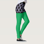 Paarse Vissen Schaal Cartoon Shorts Leggings (Rechts)