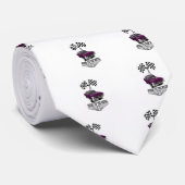 paarse vlaggen met hete staaf stropdas (Opgerold)