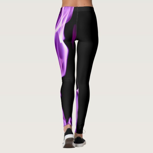 PAARSE VLAK LEGGINGS (Achterkant)
