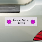 Paarse vlakke lint door Kenneth Yoncich Bumpersticker (Op auto)
