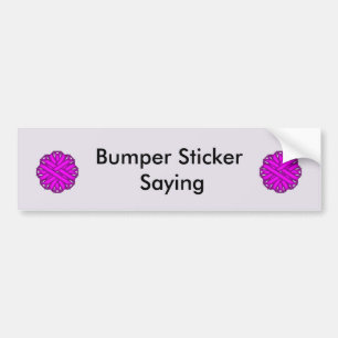 Paarse vlakke lint door Kenneth Yoncich Bumpersticker