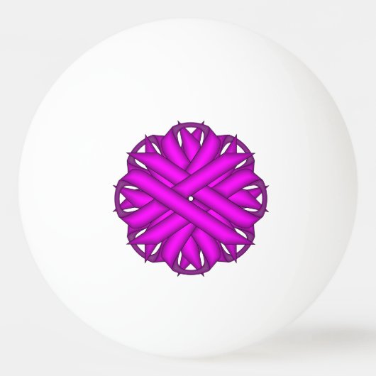 Paarse vlakke lint door Kenneth Yoncich Pingpongbal (Voorkant)