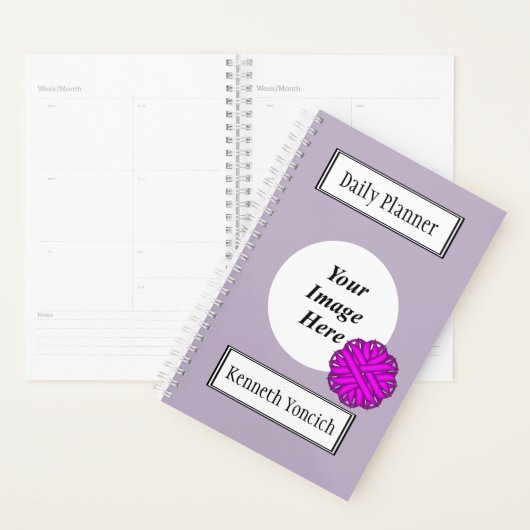 Paarse vlakke lint door Kenneth Yoncich Planner (Display)