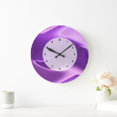 paarse vlam abstract grote klok (Huis)