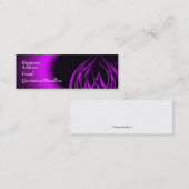 Paarse vlam mini visitekaartje (Voorkant / Achterkant)