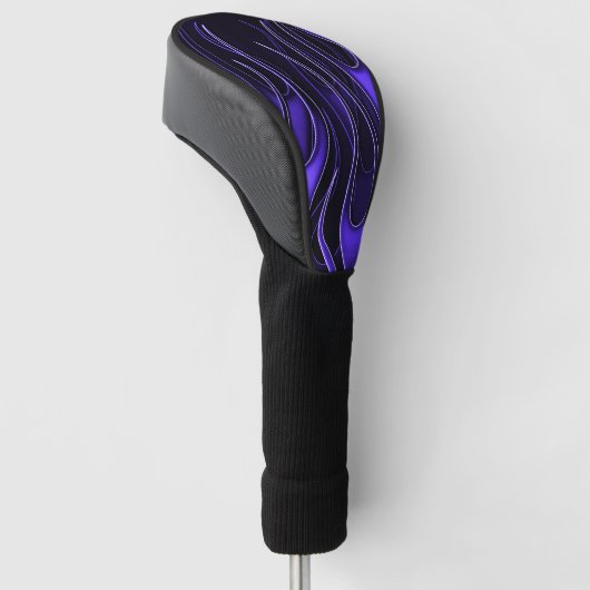 Paarse vlammen golfheadcover (Schuin)