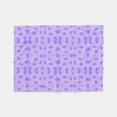 Paarse Vleece Blanket Fleece Deken (Voorkant (Horizontaal))