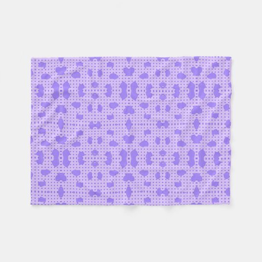 Paarse Vleece Blanket Fleece Deken (Voorkant (Horizontaal))