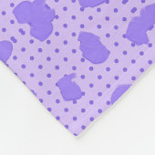 Paarse Vleece Blanket Fleece Deken (Hoek)