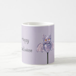 Paarse Vleermuis Halloween Koffiemok
