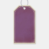  paarse vleermuisvleugels apotheeklabel cadeaulabel (Achterkant)