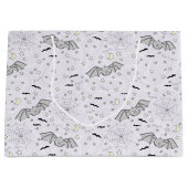 Paarse vleermuizen Spooky Schattige Genderneutraal Groot Cadeauzakje (Voorkant)