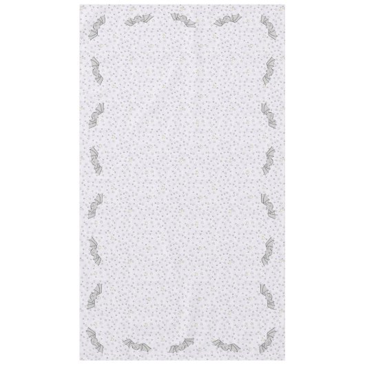 Paarse Vleermuizen Spooky Schattigee Baby Hallowee Tafelkleed (Voorkant)