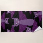 Paarse vleermuizen strandlaken (Voorkant)