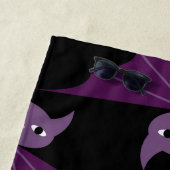 Paarse vleermuizen strandlaken (In situ)