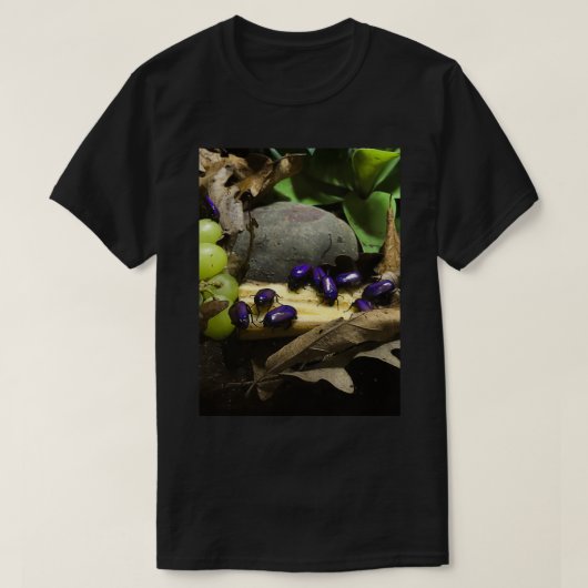 paarse vleermuizen t-shirt (Design voorkant)