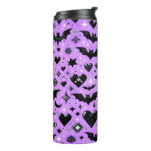Paarse vleermuizen thermosbeker (Gedraaid links)