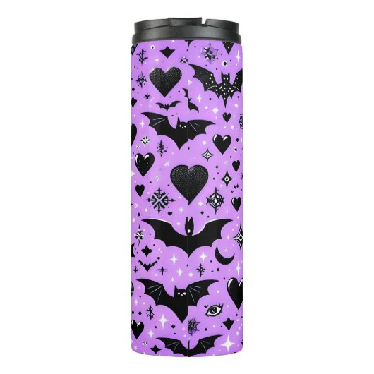 Paarse vleermuizen thermosbeker (Achterkant)