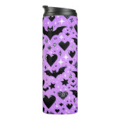 Paarse vleermuizen thermosbeker (Geroteerd rechts)