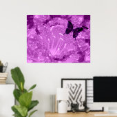 Paarse vleugels Poster (Thuiskantoor)