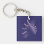 Paarse vleugels sleutelhanger (voorkant)