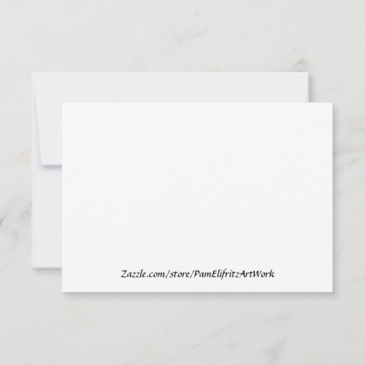 Paarse vliegende engel: gouden sterren zeggen lang bedankkaart (Achterkant)