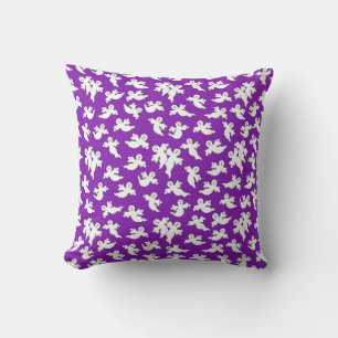 Paarse vliegende spoken Pillow Kussen