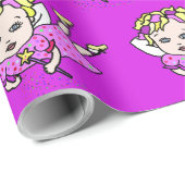 Paarse vliegende vliegwift cadeaupapier (Rol Hoek)