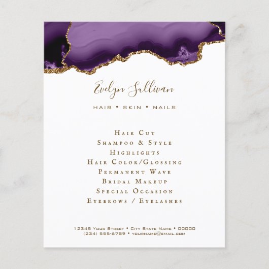 paarse vlieger flyer (Voorkant)