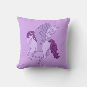 Paarse vliegpaard Pegasus Kussen