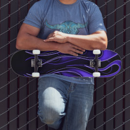 Paarse vliesskateboard persoonlijk skateboard