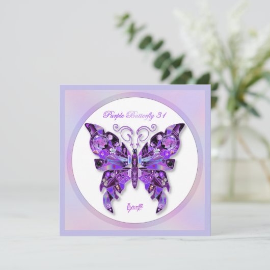 Paarse vlinder 31 (Staand voorkant)