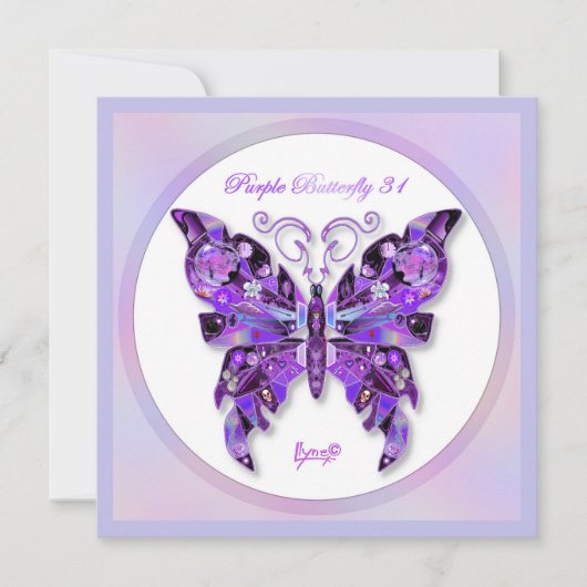 Paarse vlinder 31 (Voorkant)